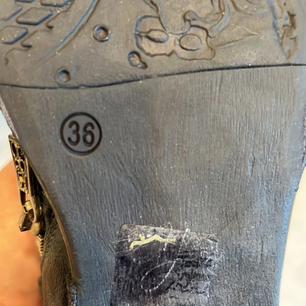 A.S.98 Black Ankle‎ Bootie Sz 36/6